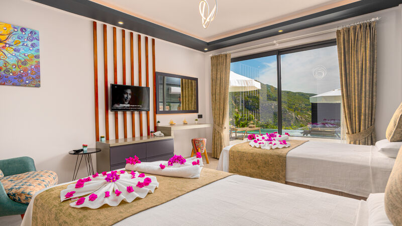 Antalya Kalkan İslamlar Mevkii 4 Kişilik Korunaklı Villa Kuzey SFR3000-2