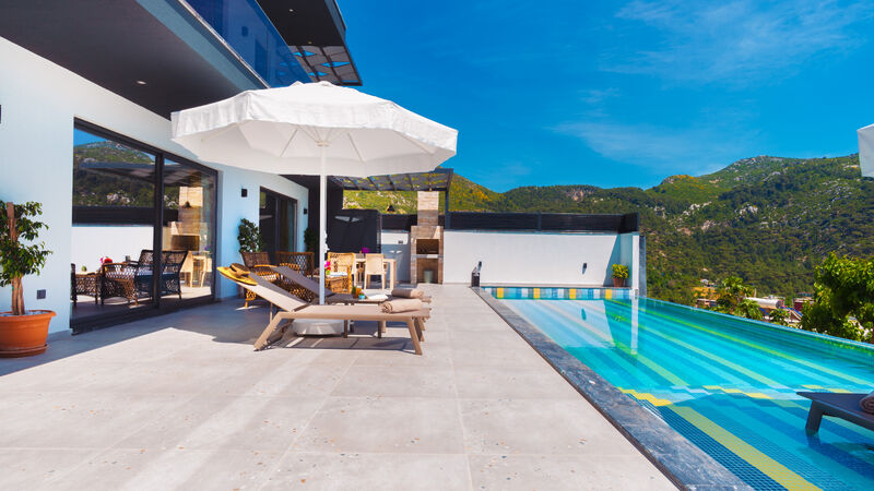 Antalya Kalkan İslamlar Mevkii 4 Kişilik Korunaklı Villa Kuzey SFR3000-2
