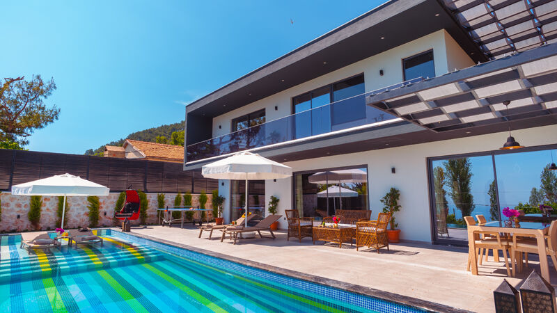 Antalya Kalkan İslamlar Mevkii 4 Kişilik Korunaklı Villa Kuzey SFR3000-2