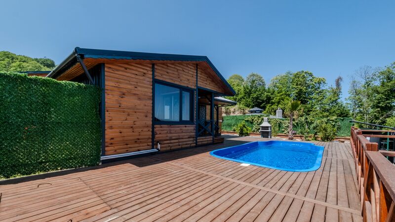 Sakarya Sapanca Nailiye 2 Kişilik Jakuzili Bungalov Göl Manzaralı SFRS1000-100